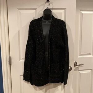 Medium black Metaphor sweater with gold highlights - NWT